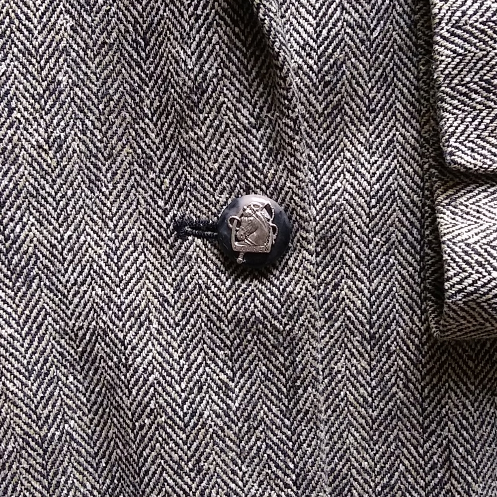 Ralph Lauren Jacket blazer 100% Silk Herringbone - Picture 5 of 13